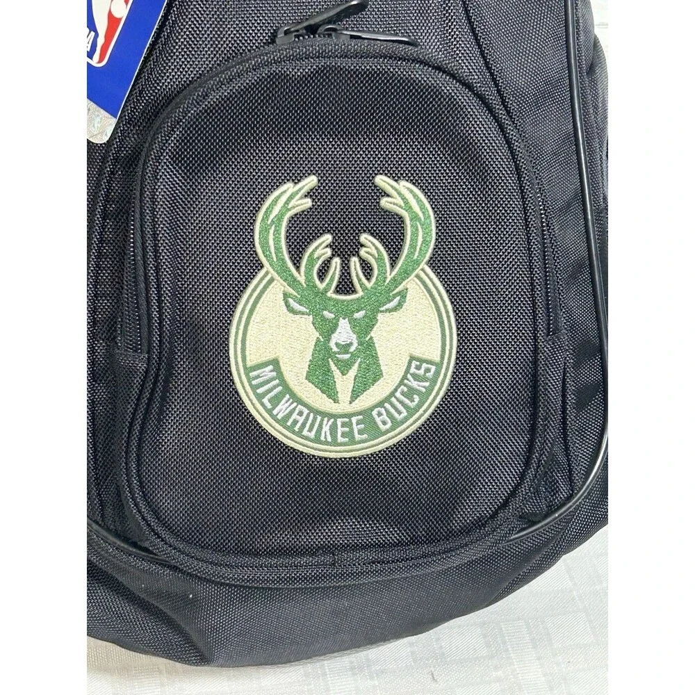 NEW! MOJO Milwaukee Bucks NBA Basketball Laptop Black Backpack Bag School Hiking